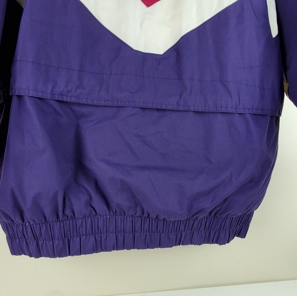 Andy John's Vintage Coat Jacket XL Purple White - Picture 4 of 8